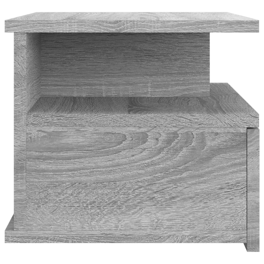 Nachtkastjes 2 st zwevend 40x31x27 cm bewerkt hout grijs sonoma Nachtkastjes | Creëer jouw Trendy Thuis | Gratis bezorgd & Retour | Trendy.nl