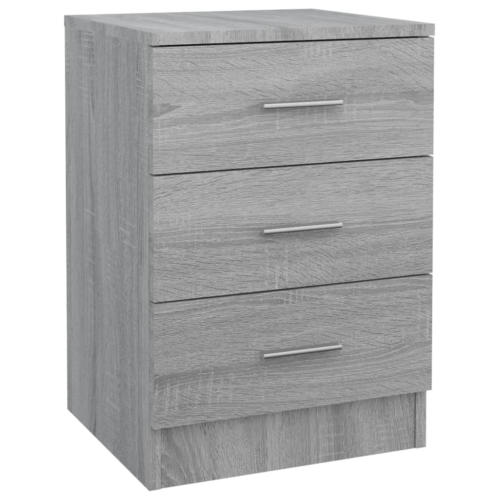 Nachtkastjes 2 st 38x35x56 cm bewerkt hout grijs sonoma eiken Nachtkastjes | Creëer jouw Trendy Thuis | Gratis bezorgd & Retour | Trendy.nl