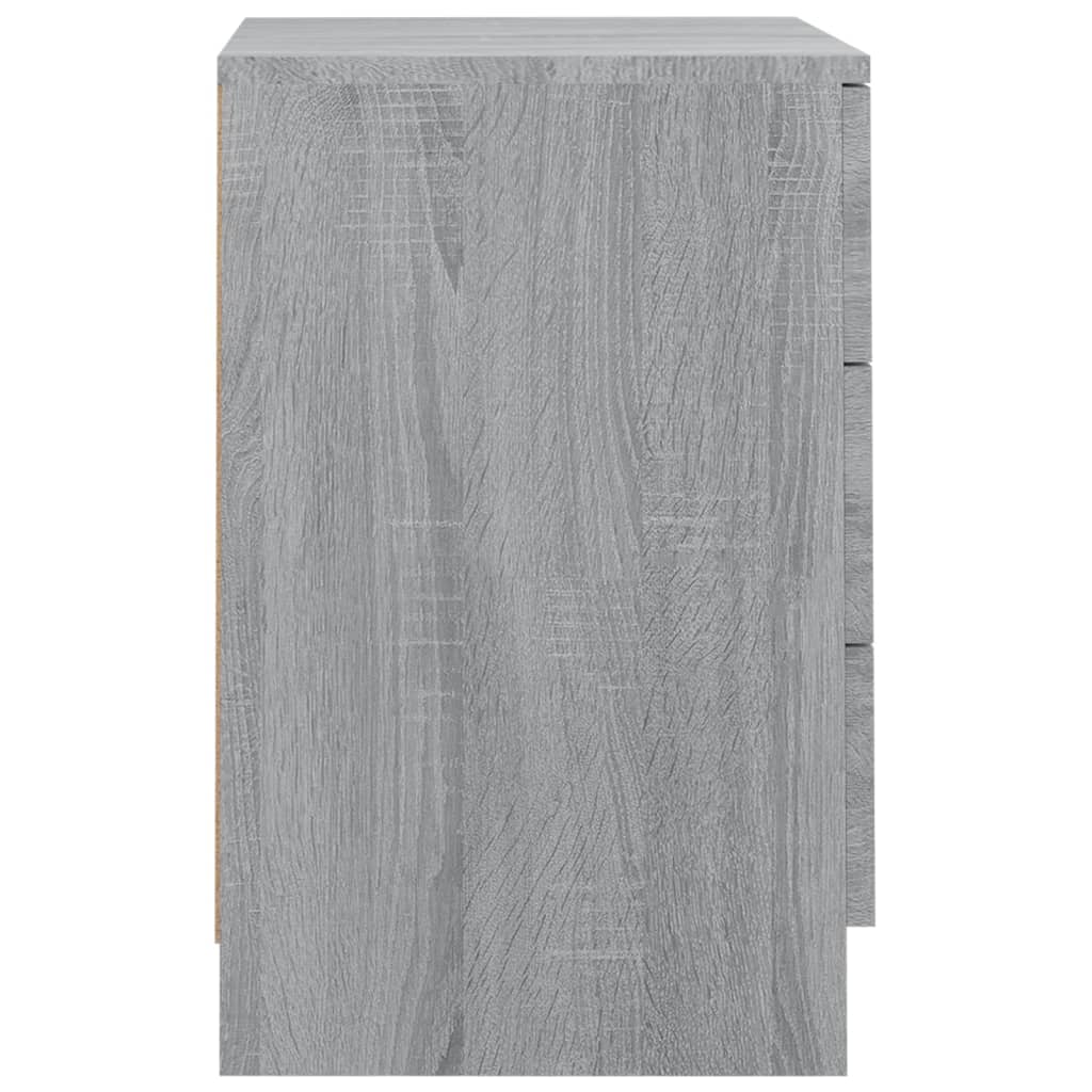 Nachtkastjes 2 st 38x35x56 cm bewerkt hout grijs sonoma eiken Nachtkastjes | Creëer jouw Trendy Thuis | Gratis bezorgd & Retour | Trendy.nl