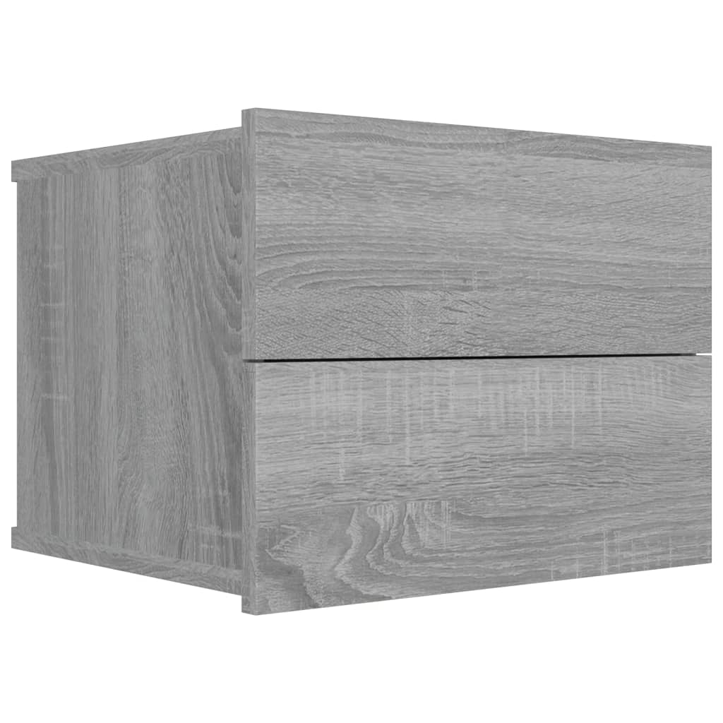 Nachtkastjes 2 st 40x30x30 cm bewerkt hout grijs sonoma eiken Nachtkastjes | Creëer jouw Trendy Thuis | Gratis bezorgd & Retour | Trendy.nl