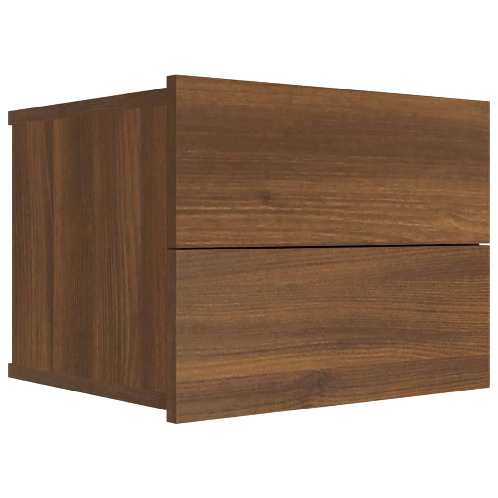 Nachtkastje 40x30x30 cm bewerkt hout bruin eikenkleur Nachtkastjes | Creëer jouw Trendy Thuis | Gratis bezorgd & Retour | Trendy.nl