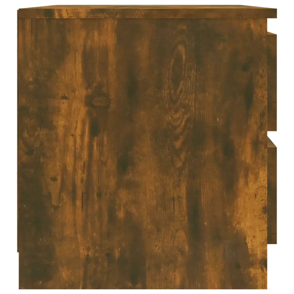 Nachtkastje 50x39x43,5 cm bewerkt hout gerookt eikenkleurig Nachtkastjes | Creëer jouw Trendy Thuis | Gratis bezorgd & Retour | Trendy.nl