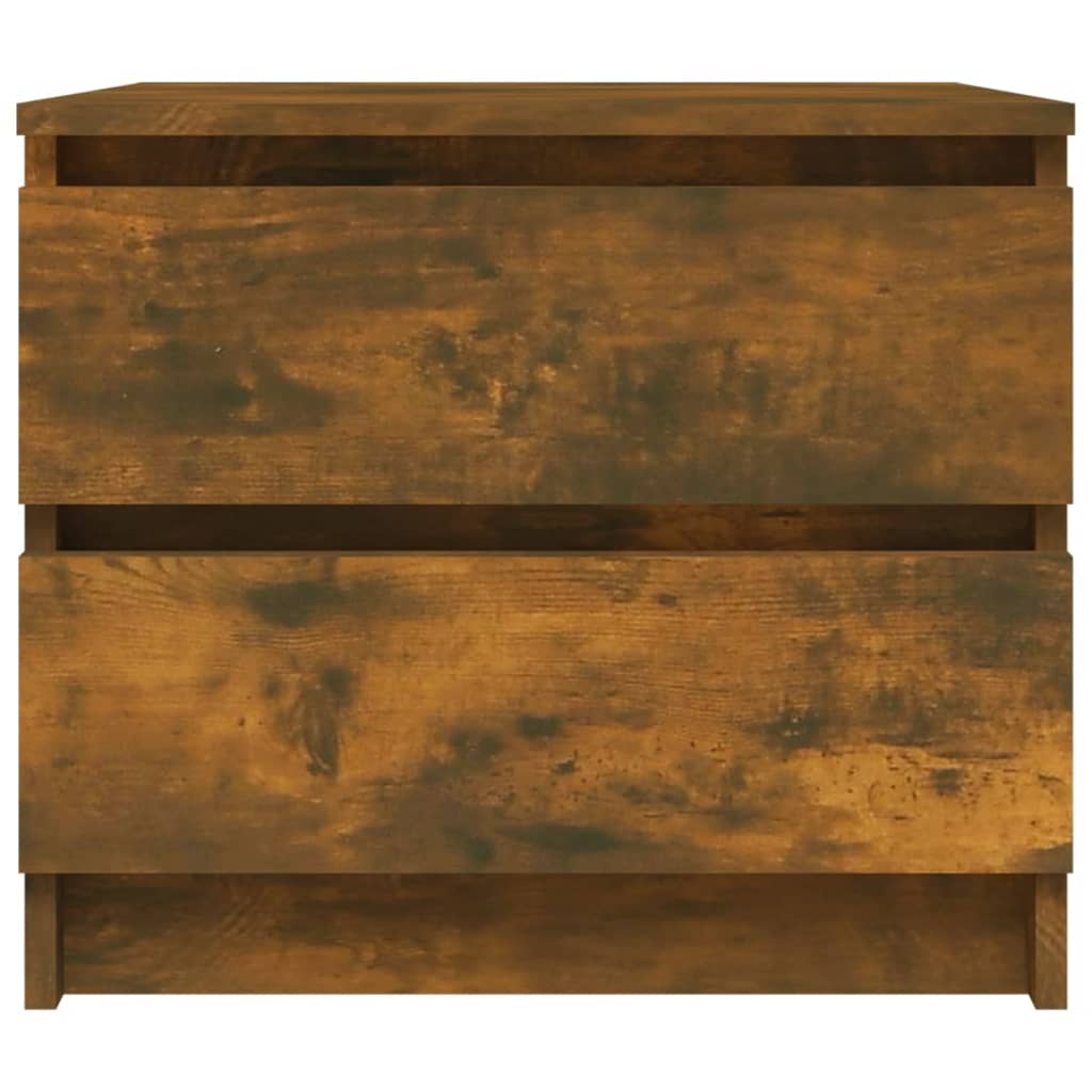 Nachtkastjes 2 st 50x39x43,5 cm bewerkt hout gerookt eikenkleur Nachtkastjes | Creëer jouw Trendy Thuis | Gratis bezorgd & Retour | Trendy.nl