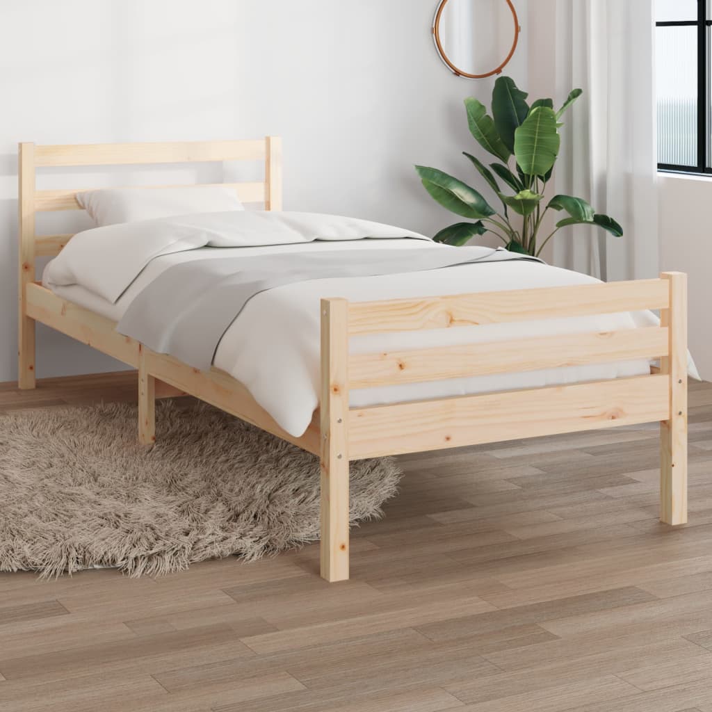 Bedframe massief hout 90x190 cm Single Bedden & bedframes | Creëer jouw Trendy Thuis | Gratis bezorgd & Retour | Trendy.nl