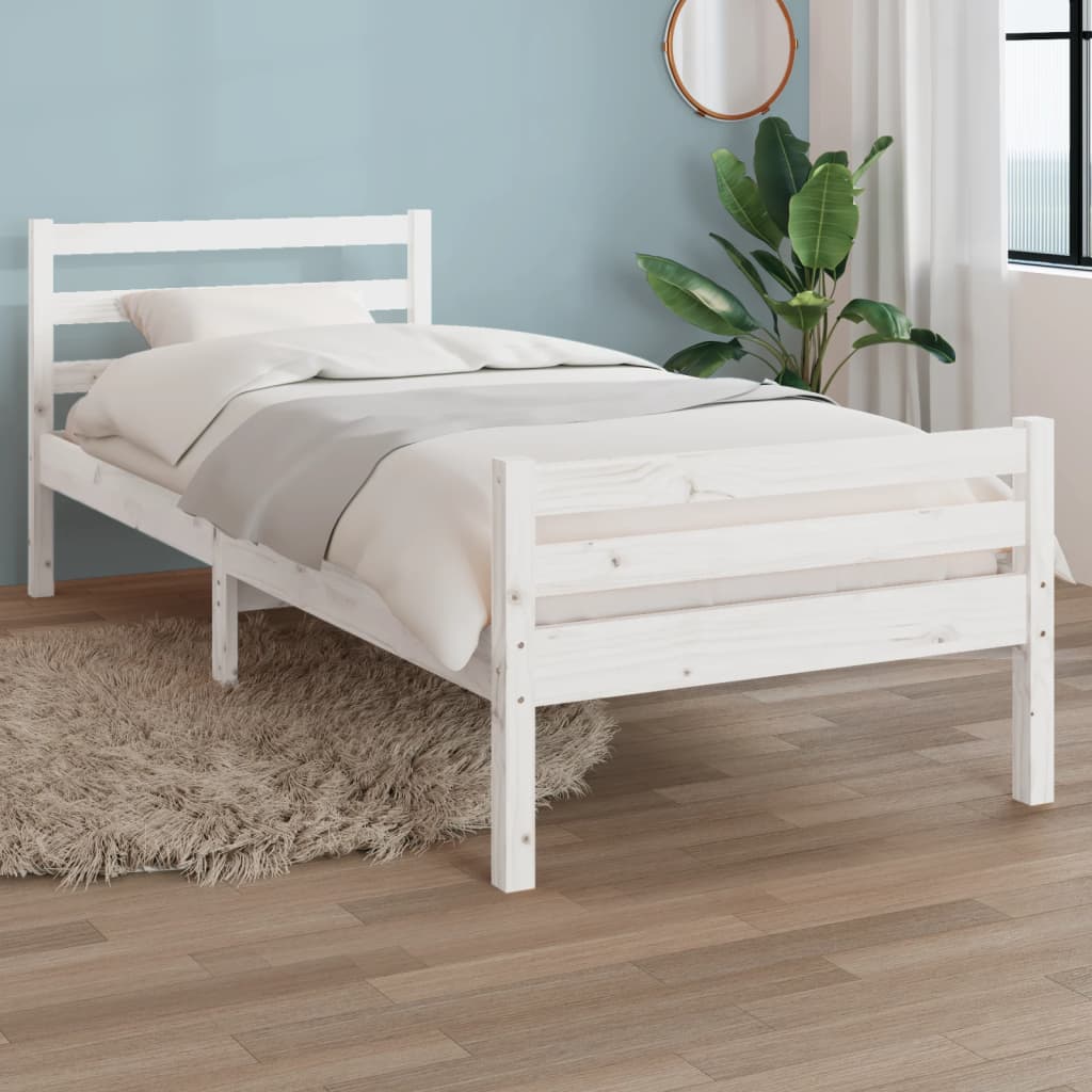 Bedframe massief hout wit 90x190 cm 3FT Single Bedden & bedframes | Creëer jouw Trendy Thuis | Gratis bezorgd & Retour | Trendy.nl