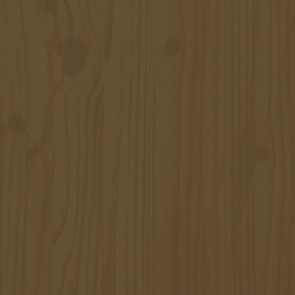 Bedframe massief hout honingbruin 140x200 cm Bedden & bedframes | Creëer jouw Trendy Thuis | Gratis bezorgd & Retour | Trendy.nl