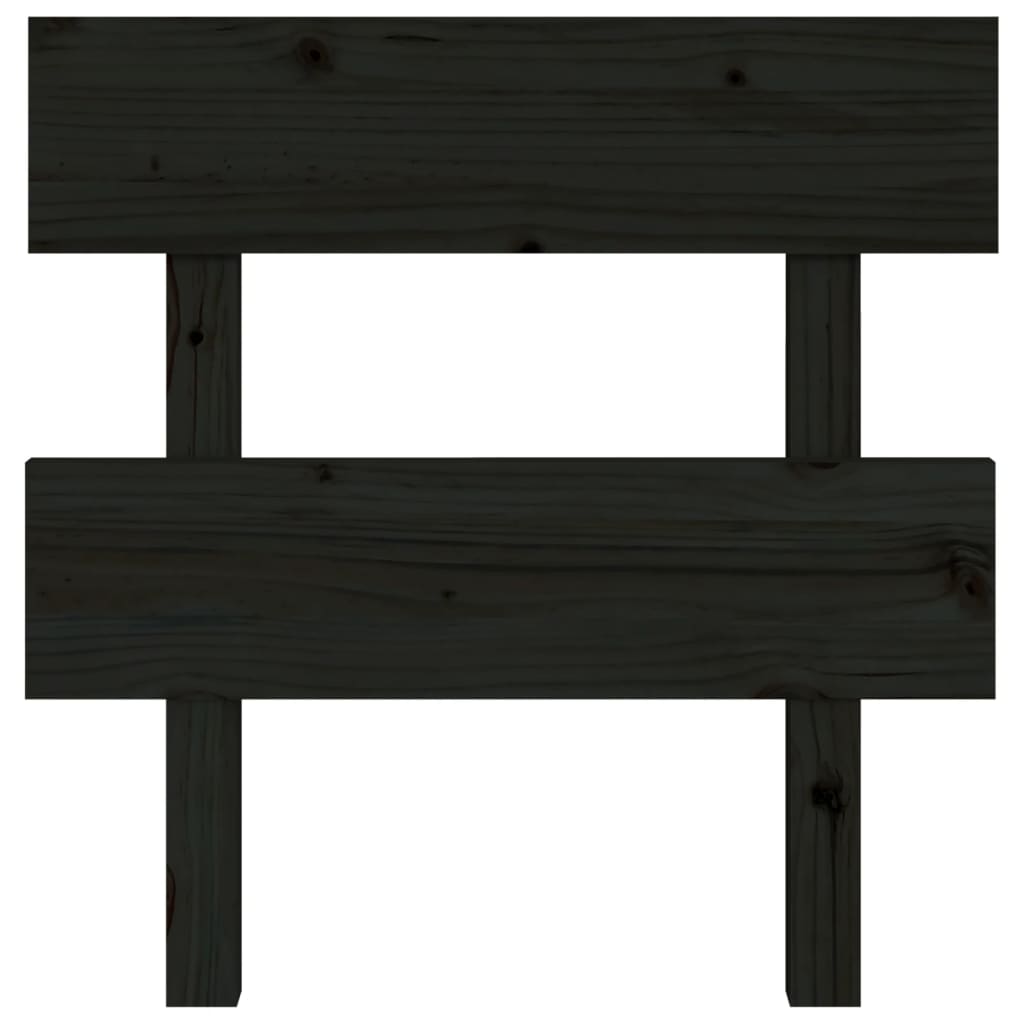 Hoofdbord 93,5x3x81 cm massief grenenhout zwart Hoofdborden en voetborden | Creëer jouw Trendy Thuis | Gratis bezorgd & Retour | Trendy.nl