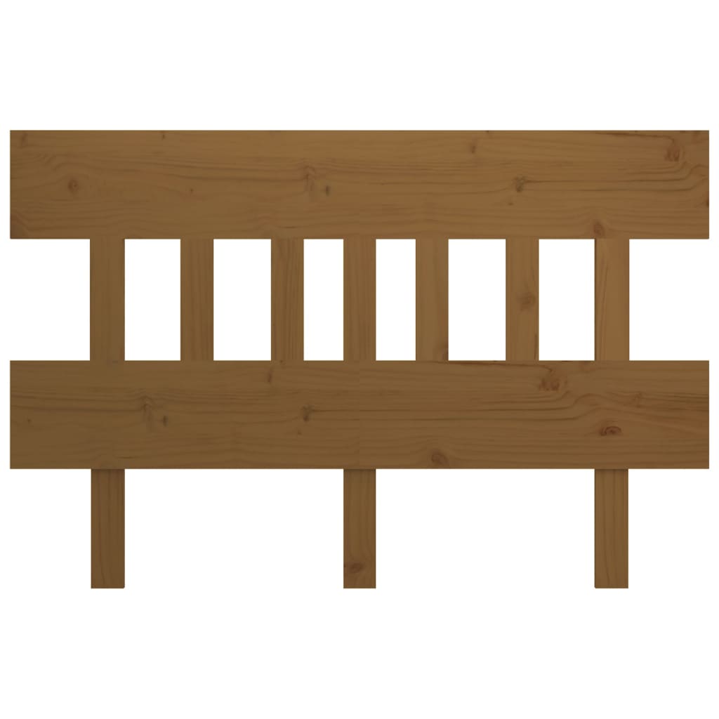 Hoofdbord 123,5x3x81 cm massief grenenhout honingbruin Hoofdborden en voetborden | Creëer jouw Trendy Thuis | Gratis bezorgd & Retour | Trendy.nl