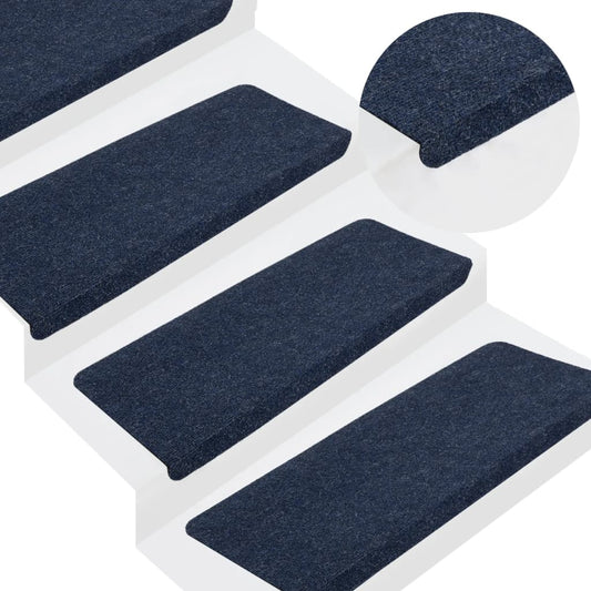 Trapmatten zelfklevend 15 st 65x24,5x3,5 cm blauw Trapmatten | Creëer jouw Trendy Thuis | Gratis bezorgd & Retour | Trendy.nl