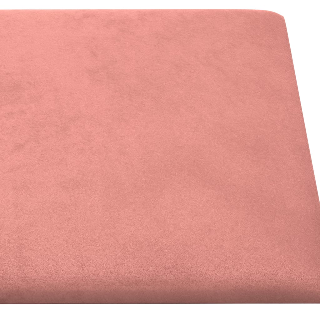 Wandpanelen 12 st 1,08 m² 30x30 cm fluweel roze Wandpanelen | Creëer jouw Trendy Thuis | Gratis bezorgd & Retour | Trendy.nl