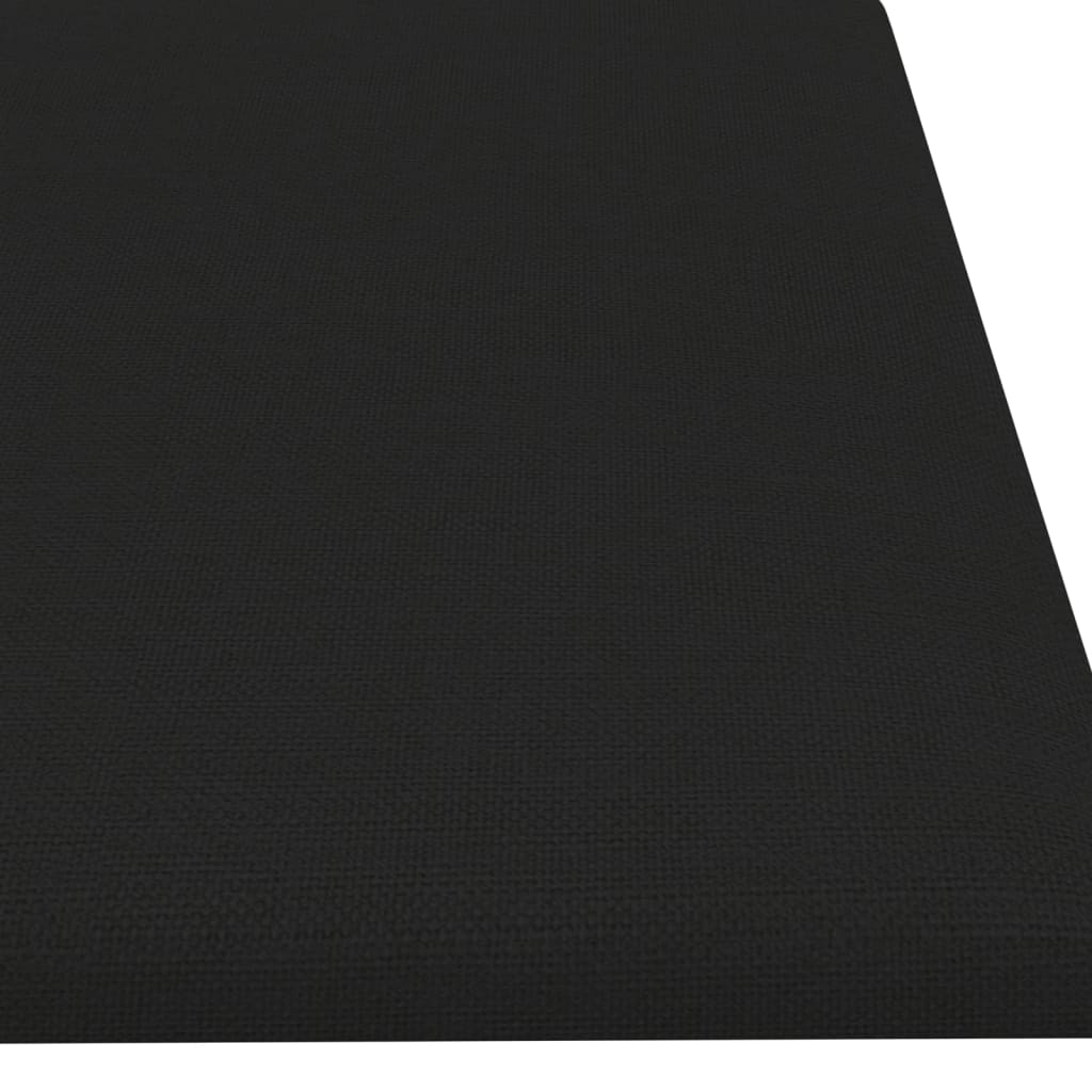 Wandpanelen 12 st 1,08 m² 60x15 cm stof zwart Wandpanelen | Creëer jouw Trendy Thuis | Gratis bezorgd & Retour | Trendy.nl