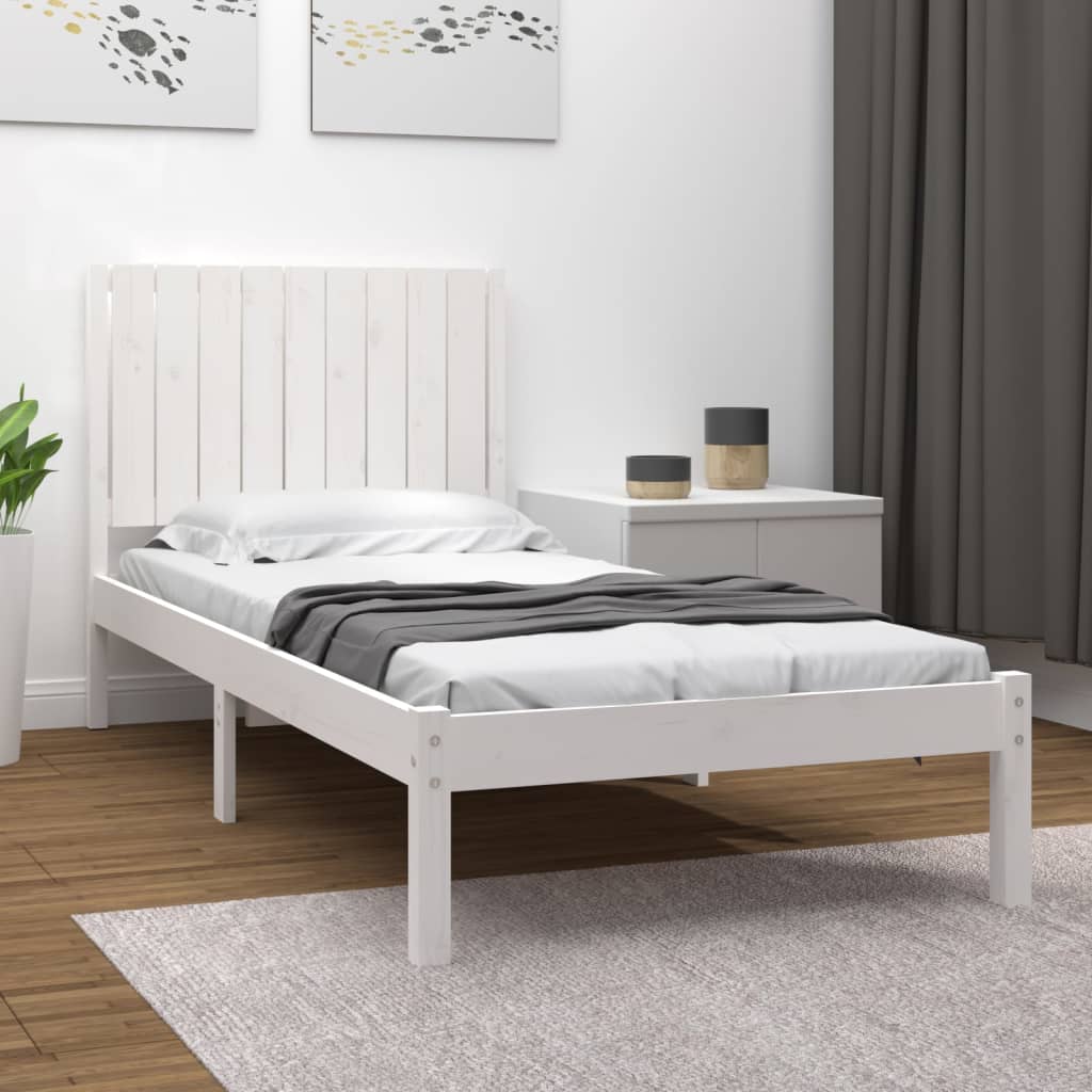 Bedframe massief grenenhout wit 90x190 cm 3FT Single Bedden & bedframes | Creëer jouw Trendy Thuis | Gratis bezorgd & Retour | Trendy.nl