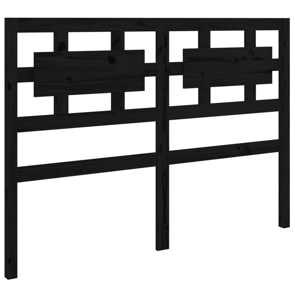 Zwart massief houten bedframe - 140x190 cm - Stijlvol en duurzaam Bedden & bedframes | Creëer jouw Trendy Thuis | Gratis bezorgd & Retour | Trendy.nl