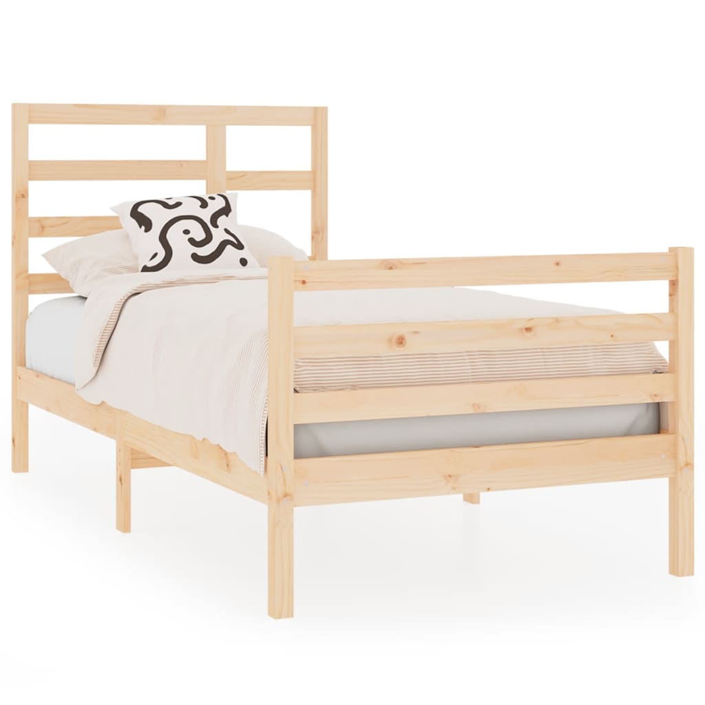 Bedframe massief hout 90x190 cm Single Bedden & bedframes | Creëer jouw Trendy Thuis | Gratis bezorgd & Retour | Trendy.nl