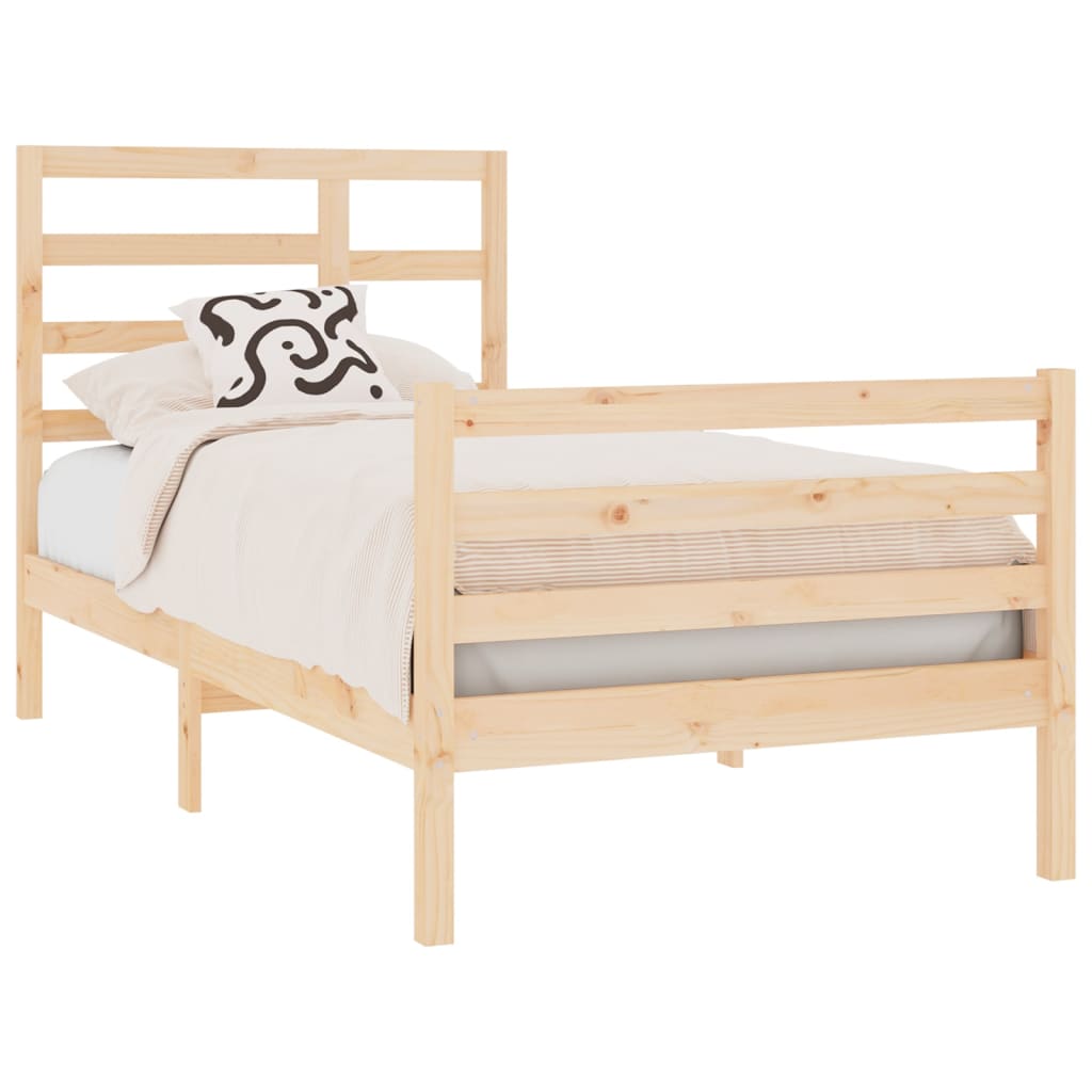 Bedframe massief hout 90x190 cm Single Bedden & bedframes | Creëer jouw Trendy Thuis | Gratis bezorgd & Retour | Trendy.nl