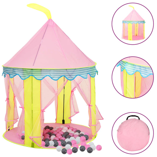 Kinderspeeltent met 250 ballen 100x100x127 cm roze Speeltenten & -tunnels | Creëer jouw Trendy Thuis | Gratis bezorgd & Retour | Trendy.nl