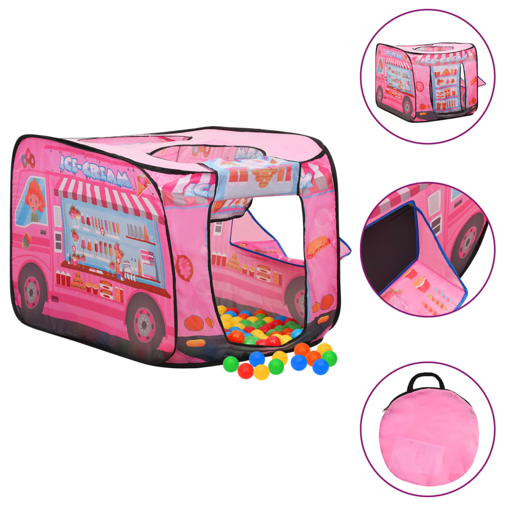 Kinderspeeltent met 250 ballen 70x112x70 cm roze Speeltenten & -tunnels | Creëer jouw Trendy Thuis | Gratis bezorgd & Retour | Trendy.nl
