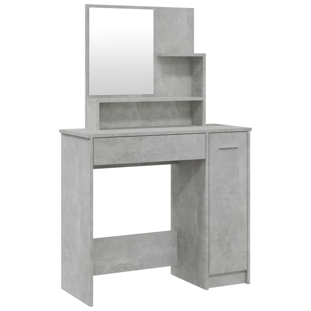 "Prachtige betongrijze kaptafel met spiegel - perfect voor een stijlvol interieur!" Slaapkamerkaptafels | Creëer jouw Trendy Thuis | Gratis bezorgd & Retour | Trendy.nl