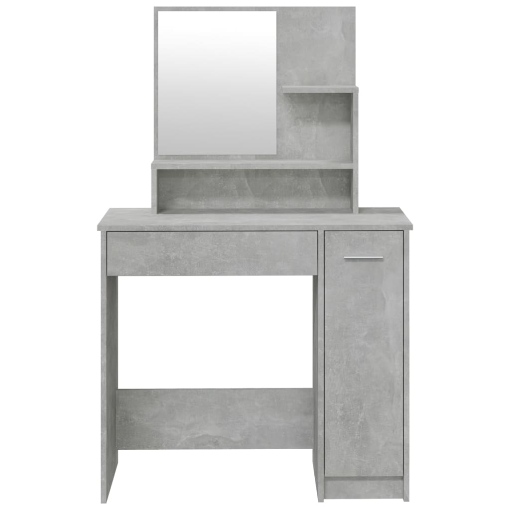 "Prachtige betongrijze kaptafel met spiegel - perfect voor een stijlvol interieur!" Slaapkamerkaptafels | Creëer jouw Trendy Thuis | Gratis bezorgd & Retour | Trendy.nl