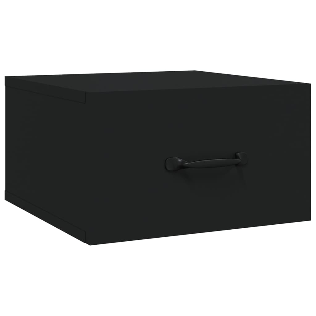 Nachtkastje wandgemonteerd 35x35x20 cm zwart Nachtkastjes | Creëer jouw Trendy Thuis | Gratis bezorgd & Retour | Trendy.nl