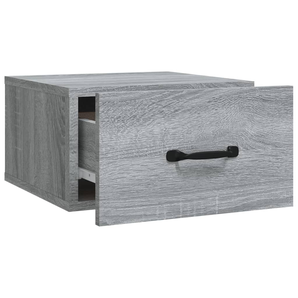 Nachtkastjes 2 st wandgemonteerd 35x35x20 cm grijs sonoma eiken Nachtkastjes | Creëer jouw Trendy Thuis | Gratis bezorgd & Retour | Trendy.nl