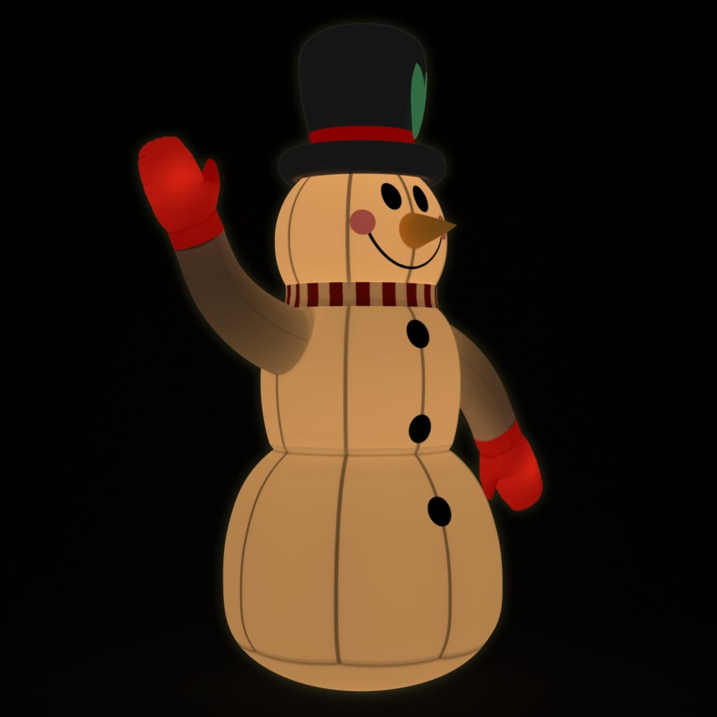 Sneeuwpop opblaasbaar met LED's 120 cm Kerstverlichting | Creëer jouw Trendy Thuis | Gratis bezorgd & Retour | Trendy.nl
