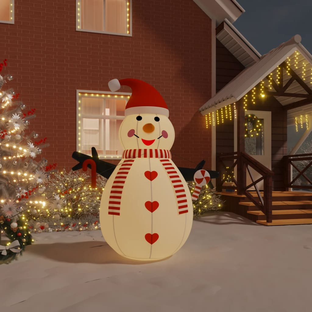Sneeuwpop opblaasbaar met LED's 250 cm Kerstverlichting | Creëer jouw Trendy Thuis | Gratis bezorgd & Retour | Trendy.nl