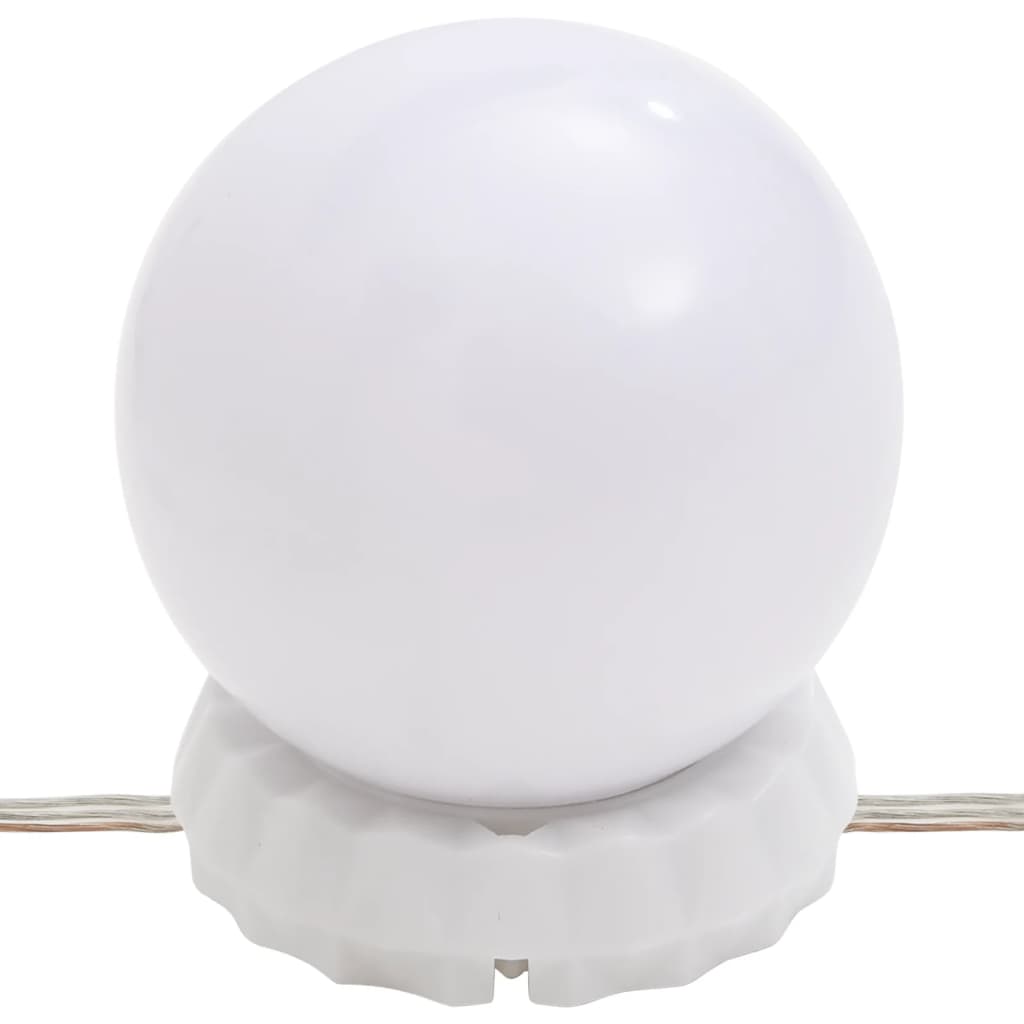 Luxe Witte Kaptafelset van Massief Grenenhout, met Stijlvolle LED-verlichting Slaapkamerkaptafels | Creëer jouw Trendy Thuis | Gratis bezorgd & Retour | Trendy.nl