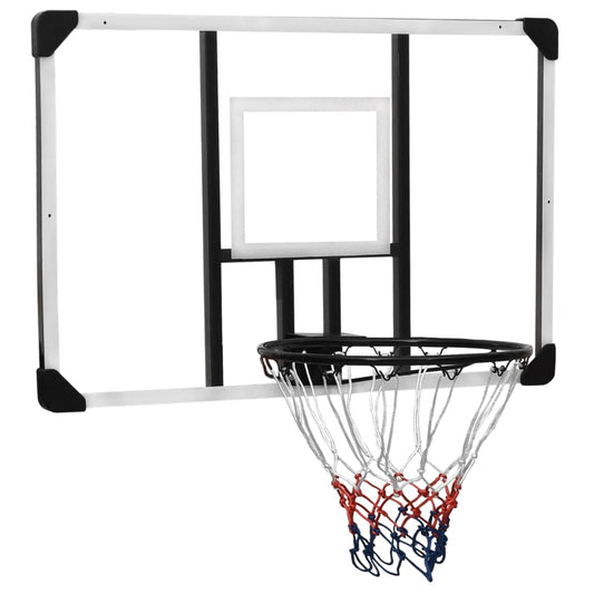 Basketbalbord 106x69x3 cm polycarbonaat transparant