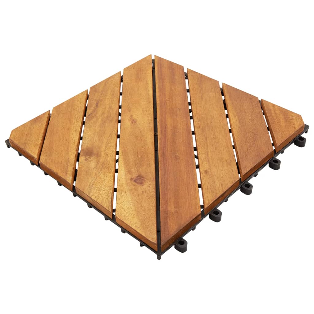 Terrastegels 20 st 30x30 cm massief acaciahout bruin Vloeren | Creëer jouw Trendy Thuis | Gratis bezorgd & Retour | Trendy.nl