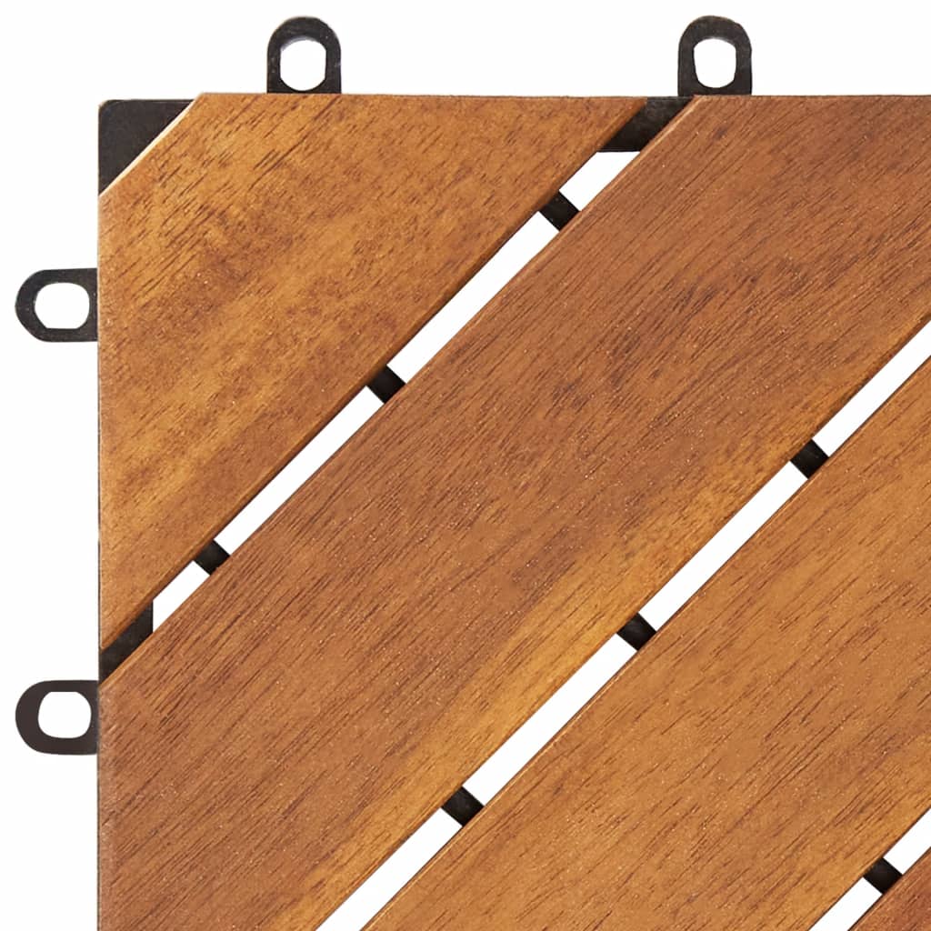 Terrastegels 30 st 30x30 cm massief acaciahout bruin Vloeren | Creëer jouw Trendy Thuis | Gratis bezorgd & Retour | Trendy.nl