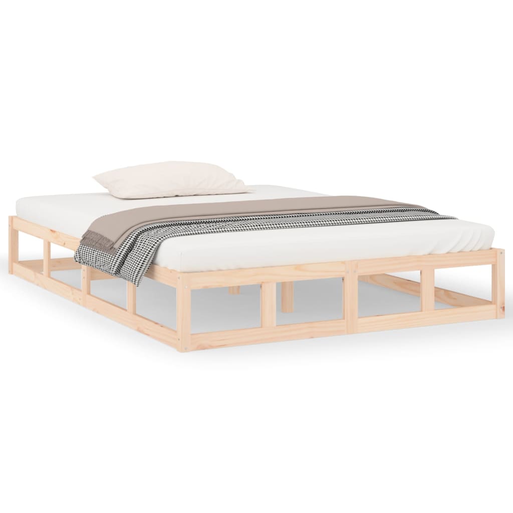 Bedframe massief hout 140x190 cm Bedden & bedframes | Creëer jouw Trendy Thuis | Gratis bezorgd & Retour | Trendy.nl