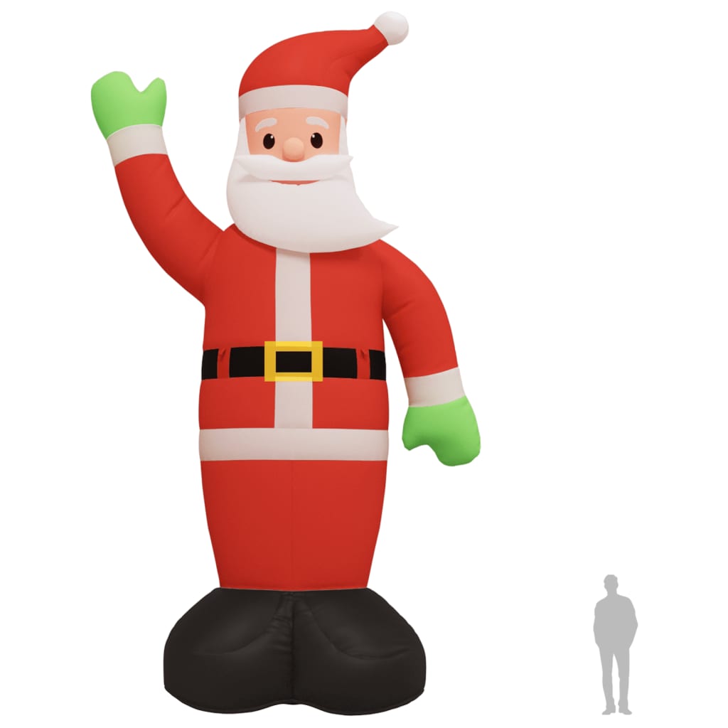 Kerstman met LED-verlichting opblaasbaar 1000 cm Kerstverlichting | Creëer jouw Trendy Thuis | Gratis bezorgd & Retour | Trendy.nl