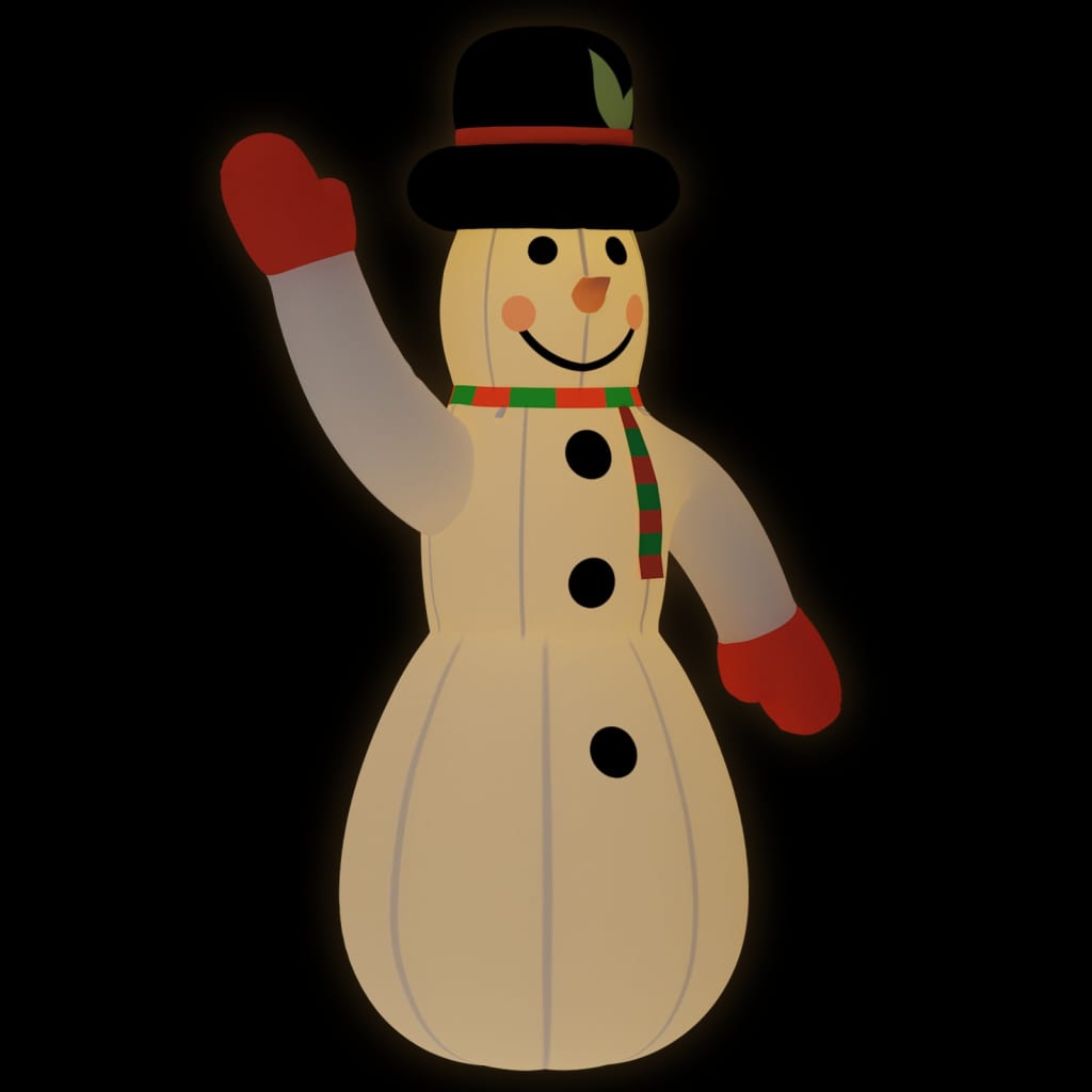 Sneeuwpop met LED's opblaasbaar 455 cm Kerstverlichting | Creëer jouw Trendy Thuis | Gratis bezorgd & Retour | Trendy.nl