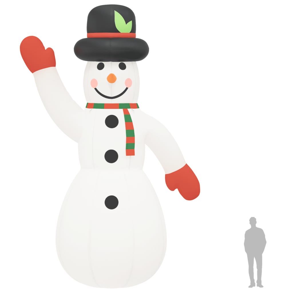 Sneeuwpop opblaasbaar met LED's 805 cm Kerstverlichting | Creëer jouw Trendy Thuis | Gratis bezorgd & Retour | Trendy.nl