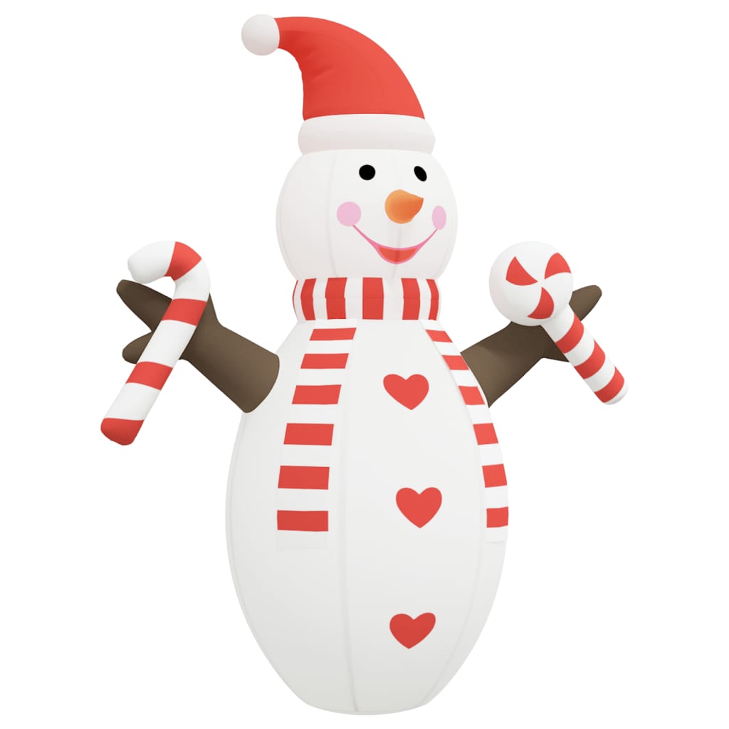 Sneeuwpop opblaasbaar met LED's 630 cm Kerstverlichting | Creëer jouw Trendy Thuis | Gratis bezorgd & Retour | Trendy.nl
