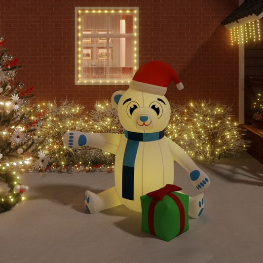 Kerstbeer met LED's opblaasbaar 180 cm Kerstverlichting | Creëer jouw Trendy Thuis | Gratis bezorgd & Retour | Trendy.nl