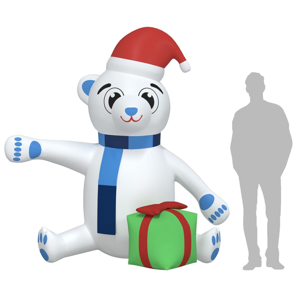 Kerstbeer met LED's opblaasbaar 240 cm Kerstverlichting | Creëer jouw Trendy Thuis | Gratis bezorgd & Retour | Trendy.nl