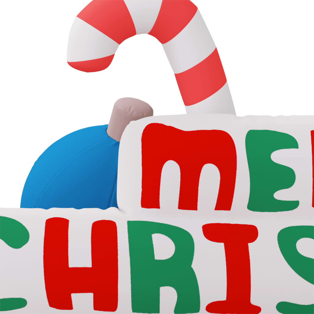 Decoratie "Merry Christmas" met LED's opblaasbaar 197 cm Kerstverlichting | Creëer jouw Trendy Thuis | Gratis bezorgd & Retour | Trendy.nl