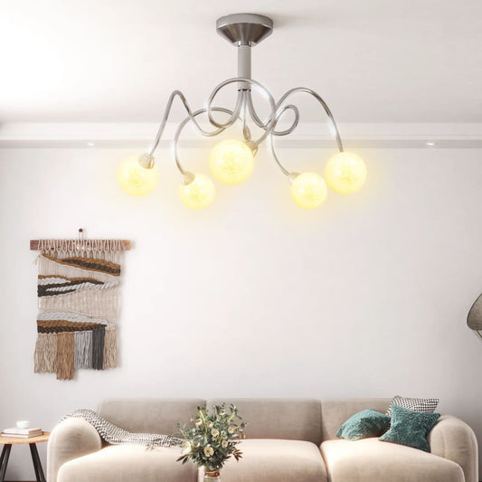 Plafondlamp met glasbollen rond 5xG9 Plafondlampen | Creëer jouw Trendy Thuis | Gratis bezorgd & Retour | Trendy.nl