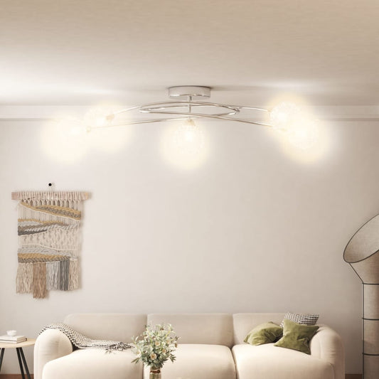 Plafondlamp met gaasdraadkapjes 5xG9 Plafondlampen | Creëer jouw Trendy Thuis | Gratis bezorgd & Retour | Trendy.nl