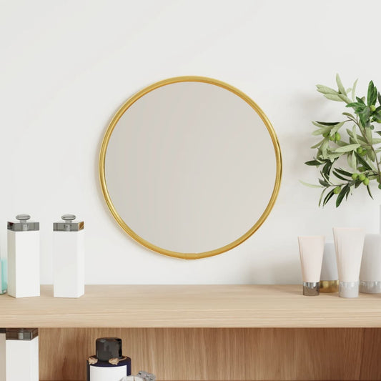 Wandspiegel rond Ø20 cm goudkleurig Spiegels | Creëer jouw Trendy Thuis | Gratis bezorgd & Retour | Trendy.nl