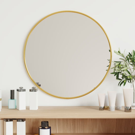 Wandspiegel rond Ø40 cm goudkleurig Spiegels | Creëer jouw Trendy Thuis | Gratis bezorgd & Retour | Trendy.nl