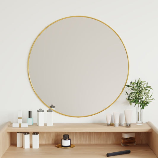Wandspiegel rond Ø60 cm goudkleurig Spiegels | Creëer jouw Trendy Thuis | Gratis bezorgd & Retour | Trendy.nl