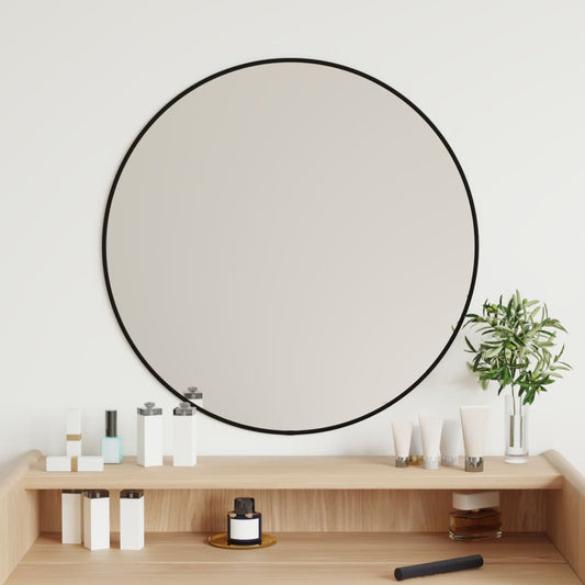 Wandspiegel rond Ø60 cm zwart Spiegels | Creëer jouw Trendy Thuis | Gratis bezorgd & Retour | Trendy.nl