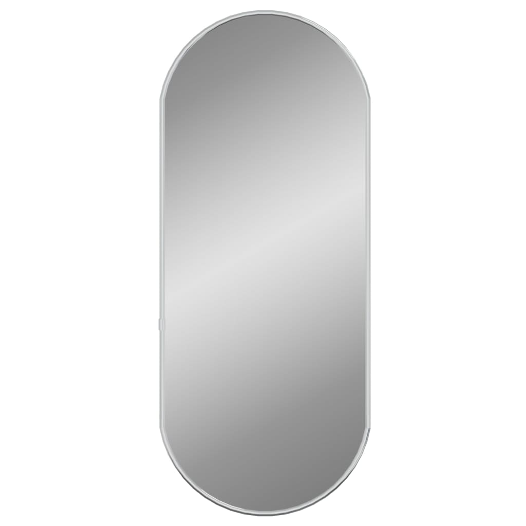 Wandspiegel 60x25 cm ovaal zilverkleurig Spiegels | Creëer jouw Trendy Thuis | Gratis bezorgd & Retour | Trendy.nl