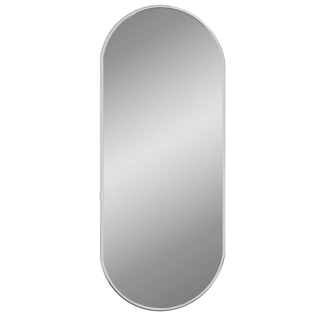Wandspiegel 60x25 cm ovaal zilverkleurig Spiegels | Creëer jouw Trendy Thuis | Gratis bezorgd & Retour | Trendy.nl
