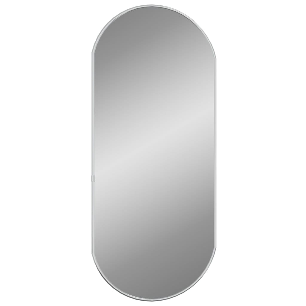 Wandspiegel 70x30 cm ovaal zilverkleurig Spiegels | Creëer jouw Trendy Thuis | Gratis bezorgd & Retour | Trendy.nl
