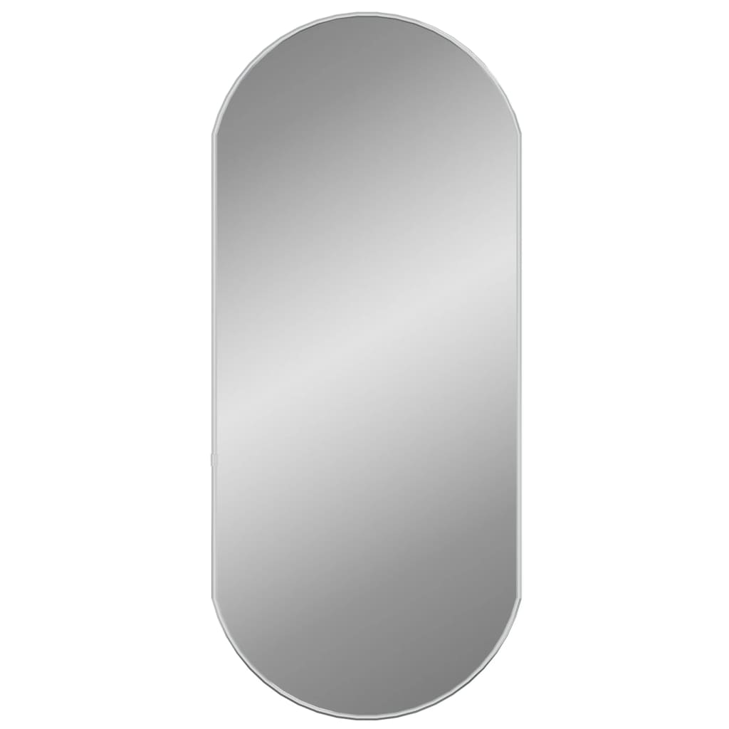 Wandspiegel 80x35 cm ovaal zilverkleurig Spiegels | Creëer jouw Trendy Thuis | Gratis bezorgd & Retour | Trendy.nl