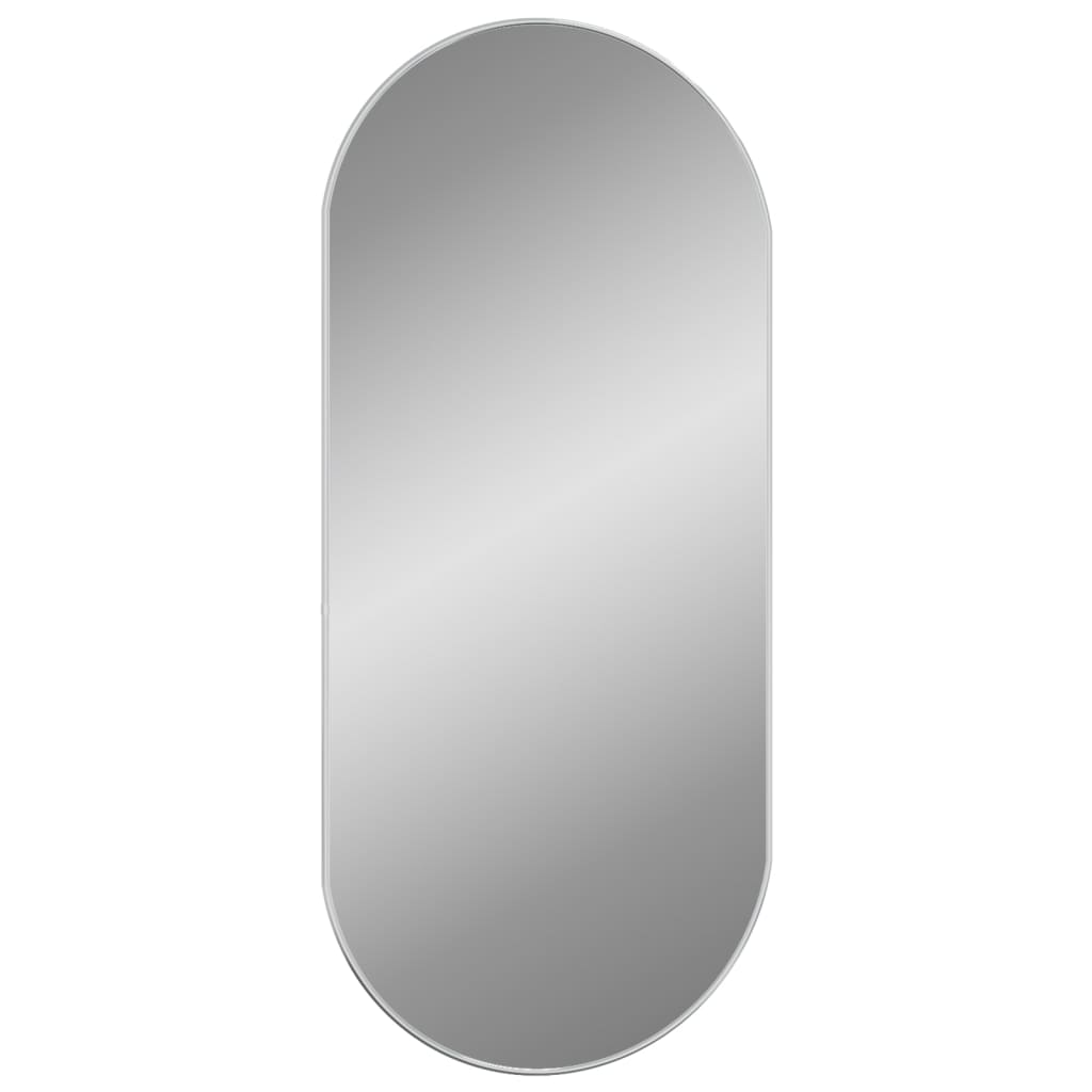Wandspiegel 100x45 cm ovaal zilverkleurig Spiegels | Creëer jouw Trendy Thuis | Gratis bezorgd & Retour | Trendy.nl